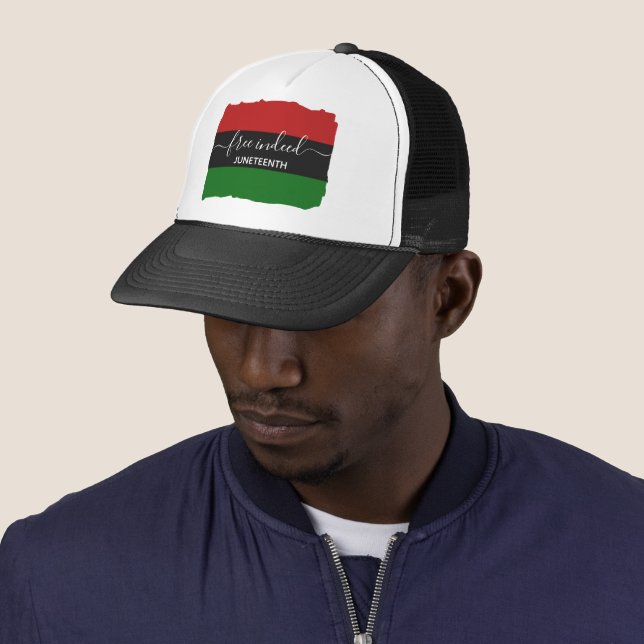 FREE INDEED Pan African JUNETEENTH Trucker Hat (In Situ)