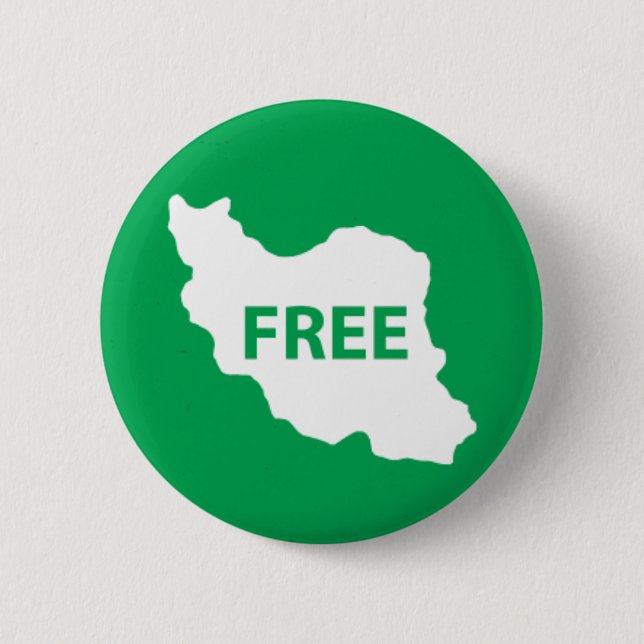 Free Iran 6 Cm Round Badge (Front)