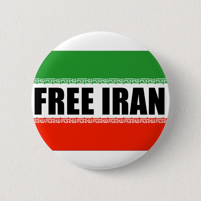 FREE IRAN 6 CM ROUND BADGE (Front)