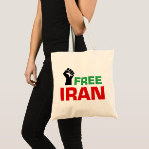 Free Iran Anti Iran War Tote Bag