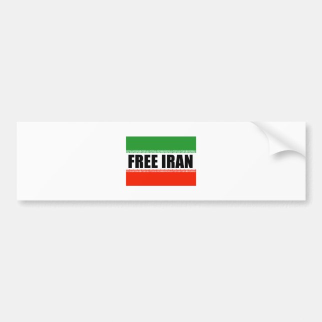 FREE IRAN BUMPER STICKER (Front)