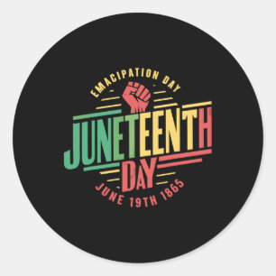 Free-ish Since 1865 Juneteenth Freedom Celebration Classic Round Sticker