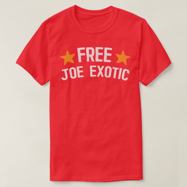 Free Joe Exotic Fan Design T-Shirt (Design Front)