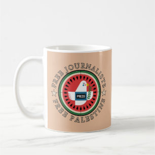 Free Jounalists Free Palestine Coffee Mug