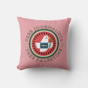 Free Jounalists Free Palestine Cushion