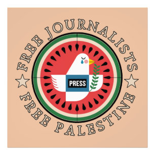 Free Jounalists Free Palestine Photo Print