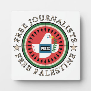 Free Jounalists Free Palestine Plaque