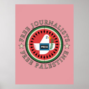 Free Jounalists Free Palestine Poster