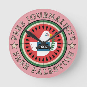 Free Jounalists Free Palestine Round Clock