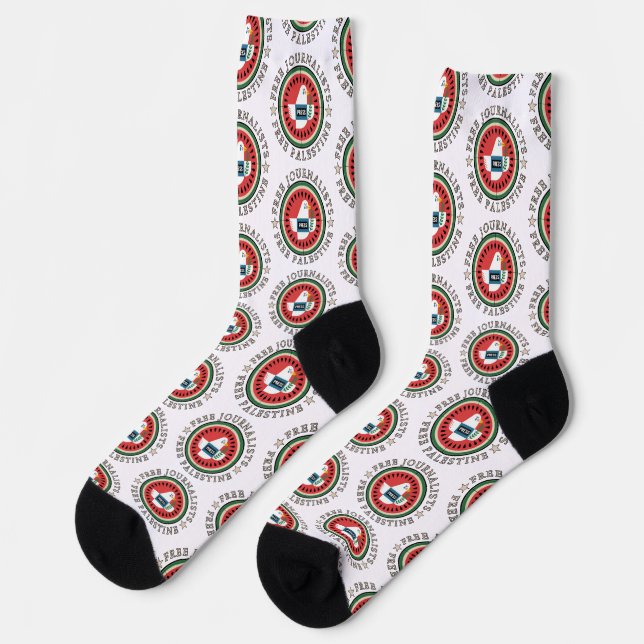 Free Jounalists Free Palestine Socks (Left)