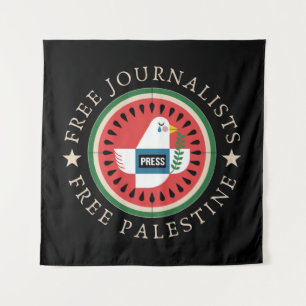 Free Jounalists Free Palestine Tapestry