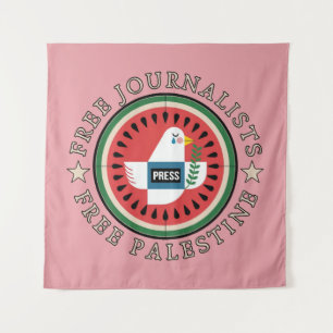 Free Jounalists Free Palestine Tapestry