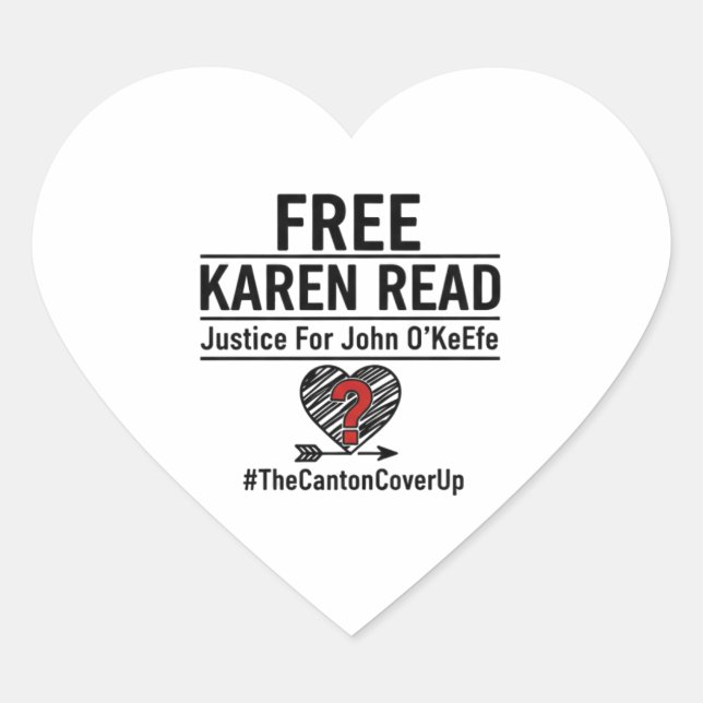 Free Karen Read Sticker Justice For John O'Keefe  (Front)