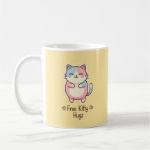 Free Kitty Hugz Cute Kawaii Cat Mug