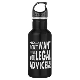 Free Legal Advice - Funny Lawyer Quote 532 Ml Water Bottle