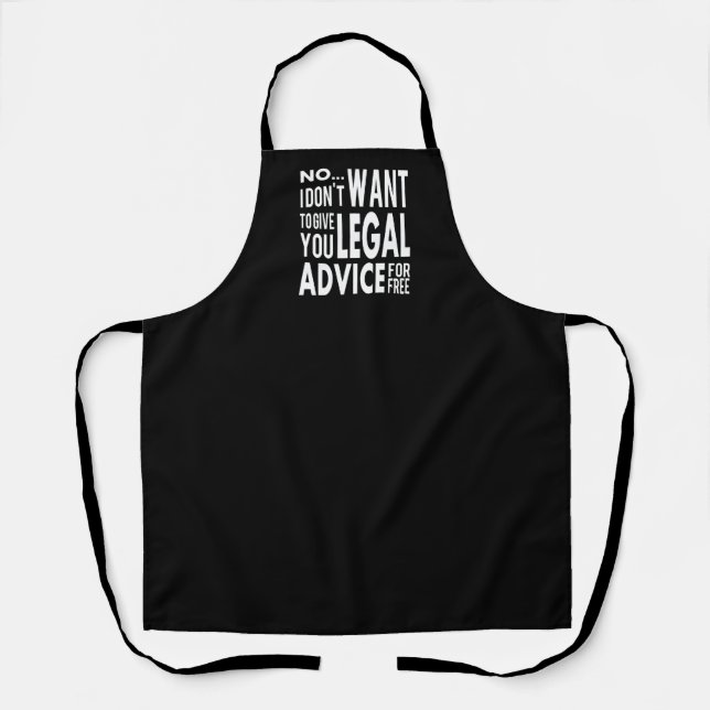 Free Legal Advice - Funny Lawyer Quote Apron (Front)