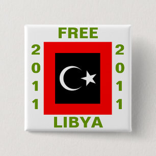 FREE LIBYA 2011 15 CM SQUARE BADGE