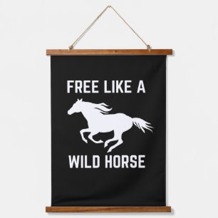 Free like a wild horse  hanging tapestry