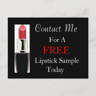 Free Lipstick Sample Postcard