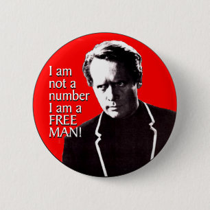 Free Man 6 Cm Round Badge