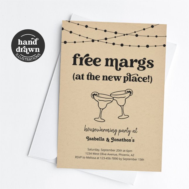 Free Margs Funny Housewarming Party Invitation (Creator Uploaded)