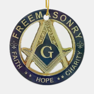 FREE MASONRY CERAMIC ORNAMENT