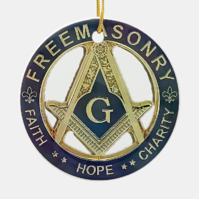 FREE MASONRY CERAMIC ORNAMENT (Front)