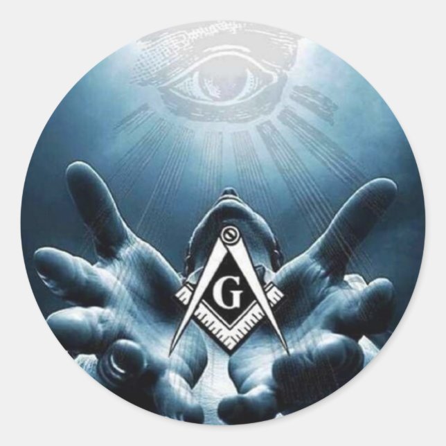 Free Masons, Shriner's 32nd Degree Classic Round Sticker (Front)