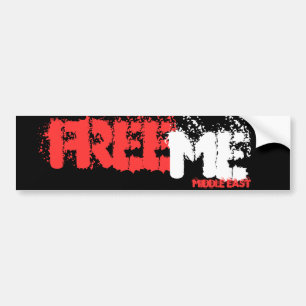 FREE ME MIDDLE EAST BUMPER STICKER