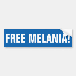 FREE MELANIA bumper sticker
