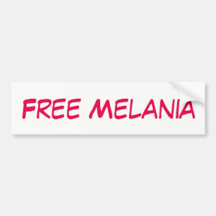 FREE MELANIA Personalised Bumper Sticker