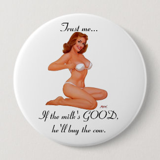 Free Milk! 10 Cm Round Badge