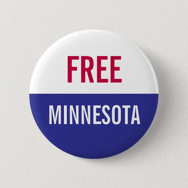 Free Minnesota Protest  6 Cm Round Badge (Front)