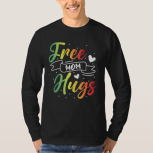 Free Mom Hugs LGBT Transgender Bisexual Pride Mont T-Shirt