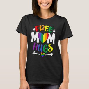 Free Mom Hugs Rainbow LGBT Lesbian Gay Trans Pride T-Shirt