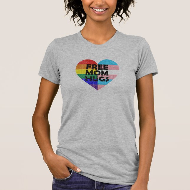 Free Mom Hugs T-Shirt (Front)