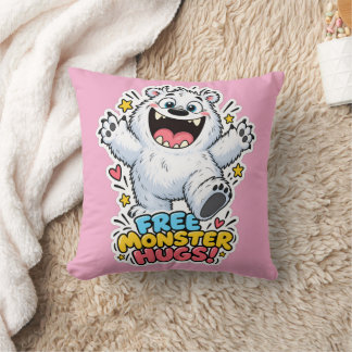 🤗❄️ Free Monster Hugs! – Cute Yeti Pillow 💖✨