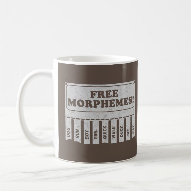 Free Morphemes Coffee Mug (Left)