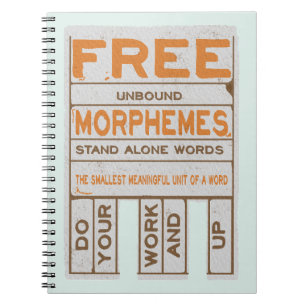 Free Morphemes funny structured literacy Notebook