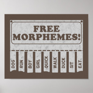Free Morphemes Poster