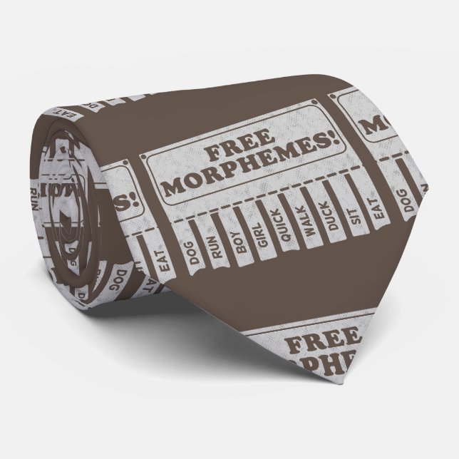 Free Morphemes Tie (Rolled)