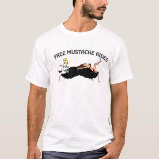 Free Moustache Ride_color_2 T-Shirt