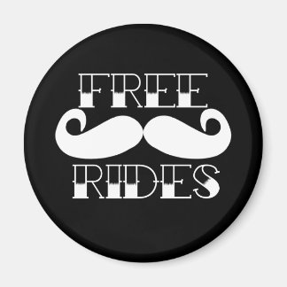 Free Moustache Rides Magnet