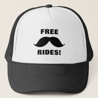 FREE Moustache Rides Trucker Hat! Hat