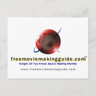 free movie making guide.com Logo Postcard
