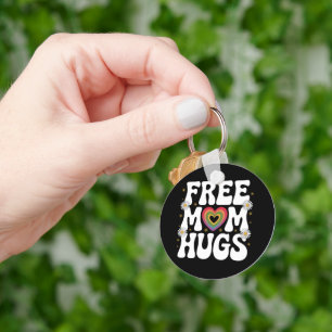 Free Mum Hug Transgender Lesbian Gay LGBT Pride Key Ring