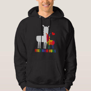 Free Mum Huge Autism Awareness Llama Puzzle Design Hoodie