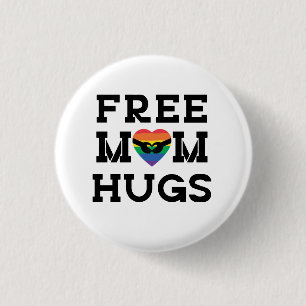 Free Mum Hugs 3 Cm Round Badge