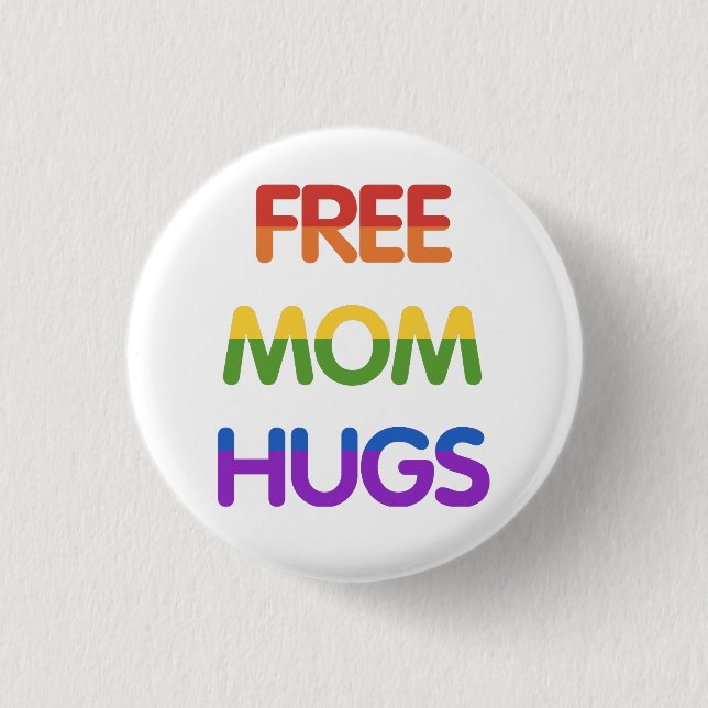 Free Mum Hugs 3 Cm Round Badge (Front)