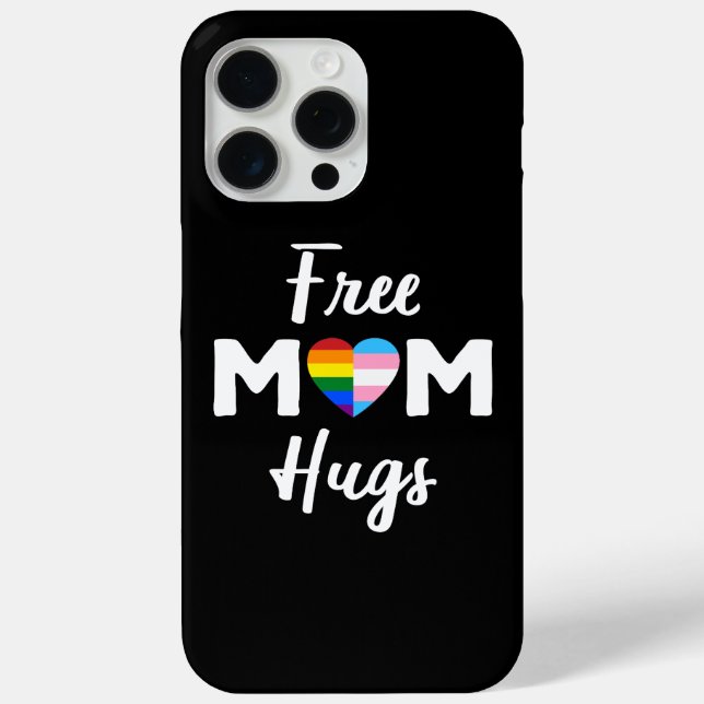 Free Mum Hugs II - Rainbow Gay Trans Pride Case-Mate iPhone Case (Back)